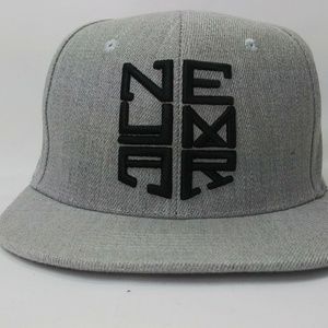 Grey & Black Snapback Hat